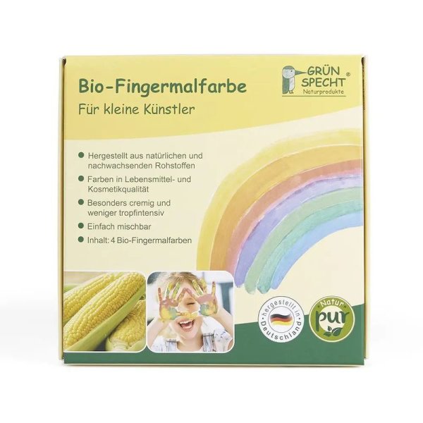 Gr&uuml;nspecht Bio-Fingermalfarbe