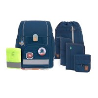 Lässig Schulranzen Set 7-teilig Boxy Unique, navy