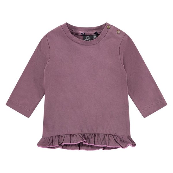 Babyface Baby Girls T-Shirt Langarmshirt Long Sleeve plum