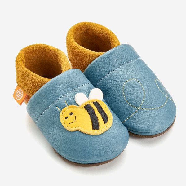 Orangenkinder Amigo Kinderschuhe Biene hellblau