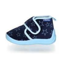 Playshoes Hausschuh Pastell - marine