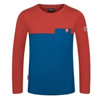 Trollkids Kids Bergen Longsleeve red clay/summernight...