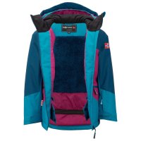 Trollkids Girls Rauland Jacket Skijacke, madeira blue/dark turquoise/bright berry