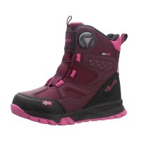 Trollkids Kids Kirkenes Winterstiefel, redwood/magenta