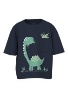 NAME IT T-Shirt Navy Blazer / Dino Grass