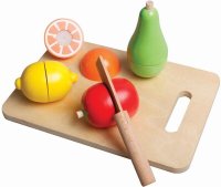 SpielMaus Schneidebrett mit Früchten