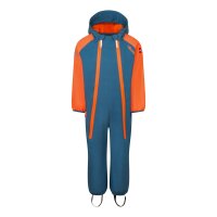 Trollkids Kids Nordkapp Overall deep orange/madeira blue