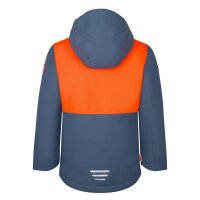 Trollkids Kids Rauland Jacket Skijacke, bronze/flame orange/mystic blue