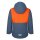 Trollkids Kids Rauland Jacket Skijacke, bronze/flame orange/mystic blue
