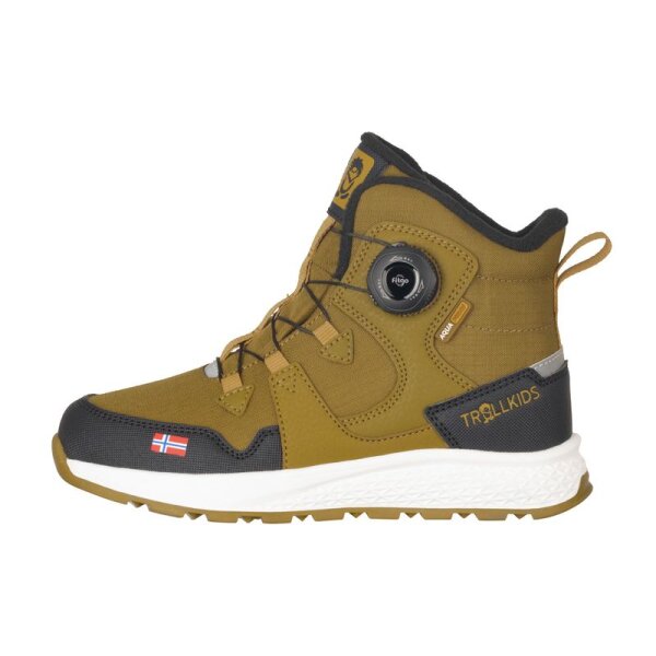 Trollkids Kids Bergen Mid Cut Winterschuh,  bronze/black