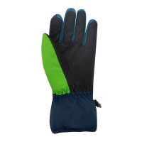 Trollkids Kids Rauland Glove Fingerhandschuhe, mystic blue/fresh green/dark marine