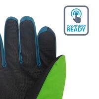 Trollkids Kids Rauland Glove Fingerhandschuhe, mystic blue/fresh green/dark marine