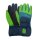 Trollkids Kids Rauland Glove Fingerhandschuhe, mystic blue/fresh green/dark marine