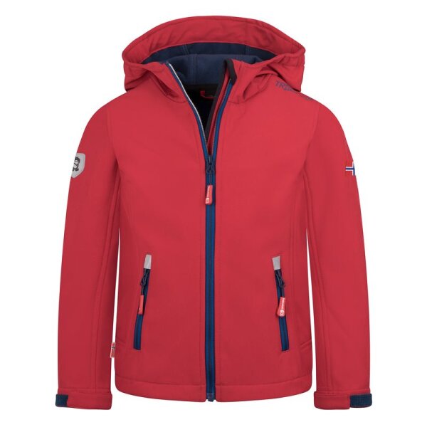 Trollkids Kids Trollfjord Jacket bright red/mystic blue 410