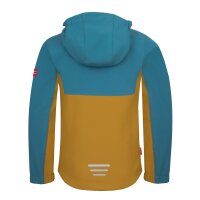Trollkids Kids Kristiansand Jacket stormy blue/mustard  126