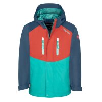 Trollkids Kids Nusfjord Jacket red clay/mystic blue/blue...