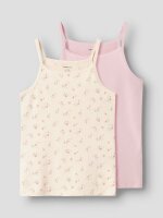 Name it Strap Top Unterhemd 2P Flower Noos Turtledove w/...