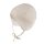 Maximo NEWBORN-Mütze ausgenäht Ringeljersey, Bindeband, jerseyfutter geraut hellbraunmeliert-weiß