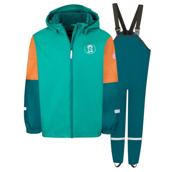 Trollkids Kids Odda Winter Set dark cyan/midnight petrol