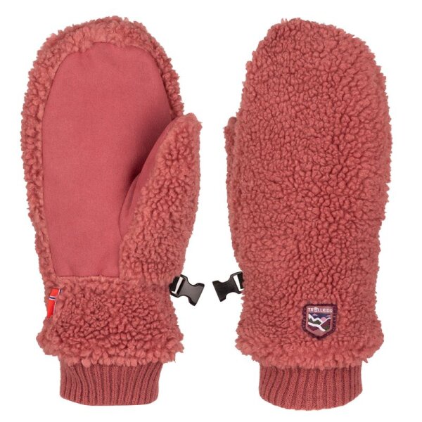 Trollkids Kids Trollfjord Mitten Fausthandschuhe, frozen berry