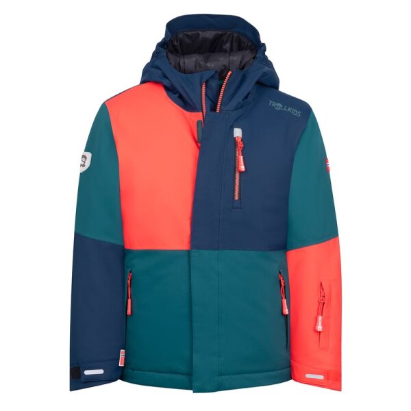 Trollkids Kids Hallingdal Winterjacke, midnight petrol/black