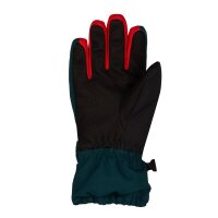 Trollkids Kids Rauland Glove Fingerhandschuhe, midnight petrol/chili red/black