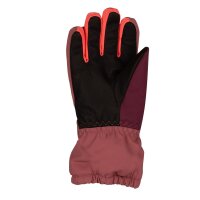 Trollkids Kids Rauland Glove Fingerhandschuhe, frozen berry/deep ruby/pink salmon